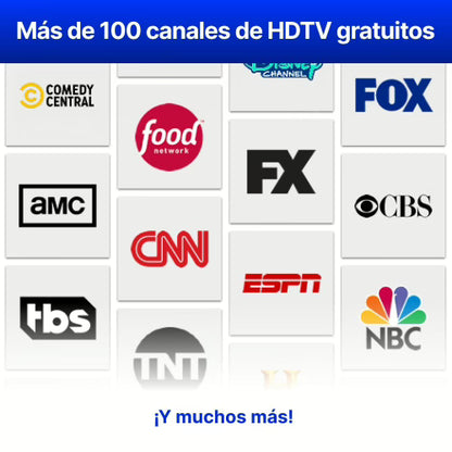 ANTENA SATELITAL WaveMax HD + 100 CANALES